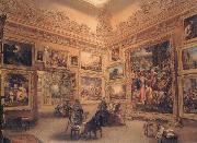 Frederick Mackenzie The National Gallery when at Mr J.J Angerstein's House,Pall Mall oil painting on canvas